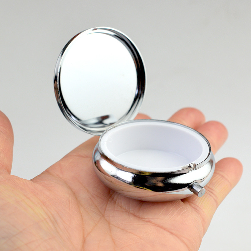 Caixa de jóias artesanal DIY portátil bonito Mini Metal pequena caixa de comprimidos portátil caixa de armazenamento de 