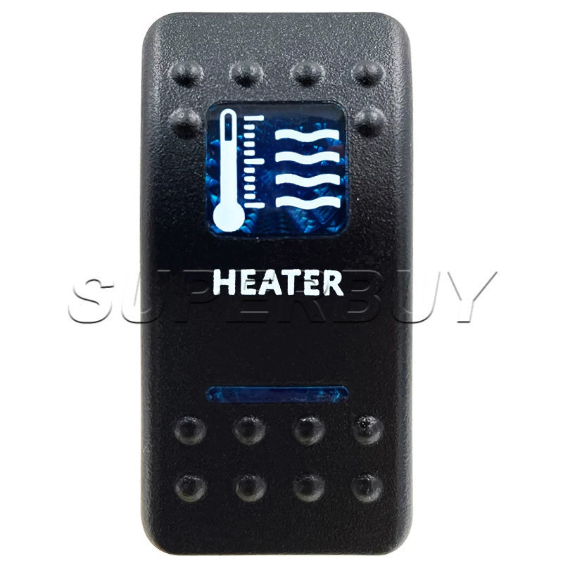 Interruptor de Barra de Pressão ARB à Prova d'Água para Carro com LED Azul 5 Pinos 12V 20A, Interruptor de Luz LED