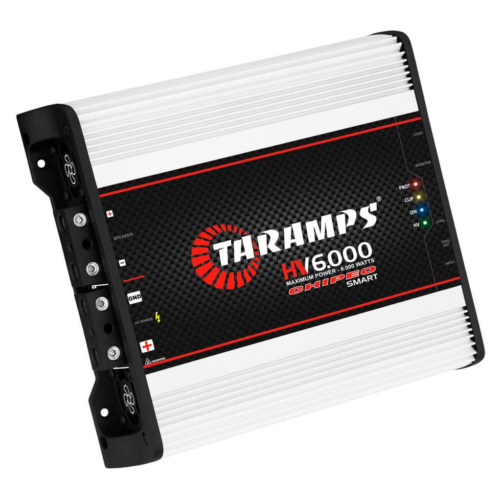 MODULO AMPLIFICADOR TARAMPS HV 6000 CHIPEO 1 ~ 2 OHMS 1 CANAL POTENCIA 6.000W RMS