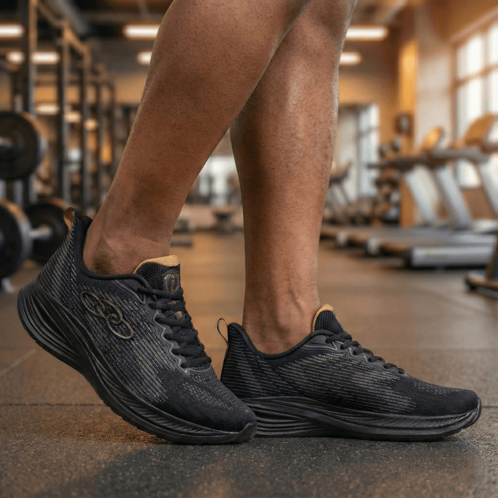Tênis Masculino Olympikus Marte Preto/dourado