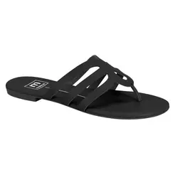 Sandália Rasteira de Tiras Moleca Chinelo de Dedo Leve