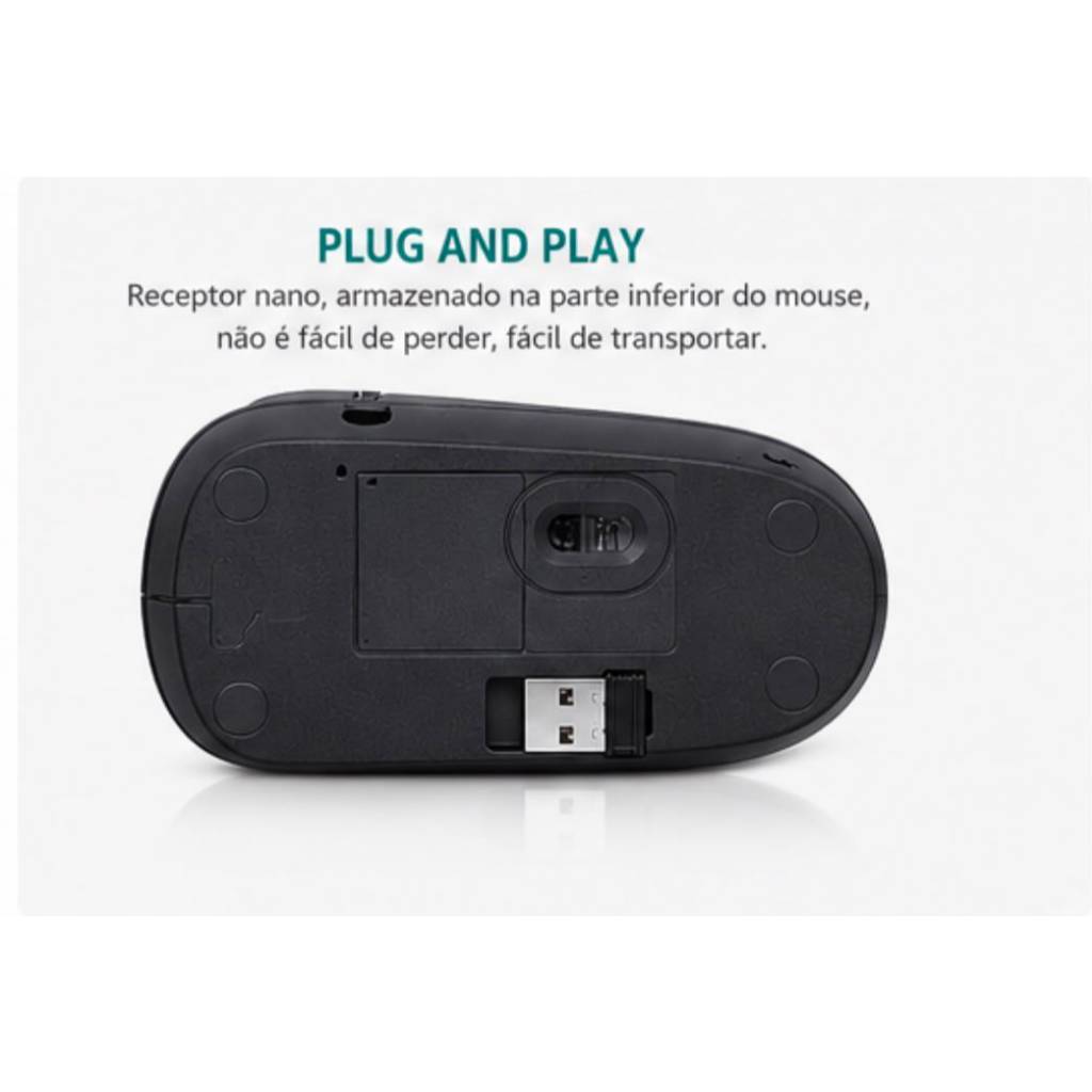 Mouse Sem Fio Notebook Tablet Windows mac Linux iPad — imagem 2 de 2