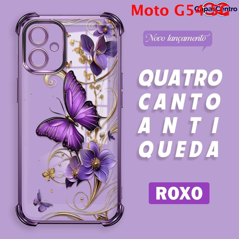 Capa Para Motorola Moto G54 5G Capinha Anti Choque Case Transparente 0647 FS