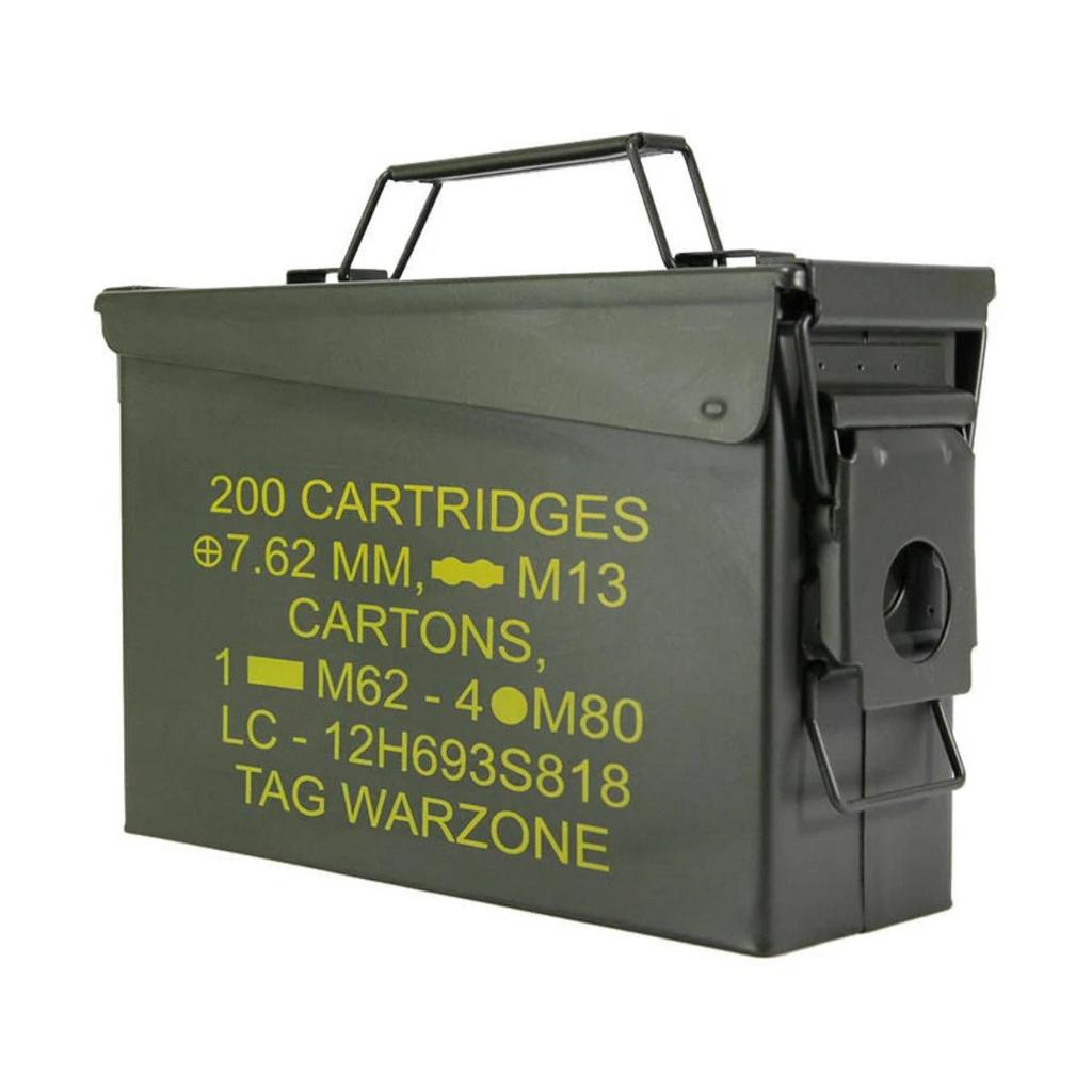 Caixa de Munição Ammo Box 50 Nautika Metal Verde