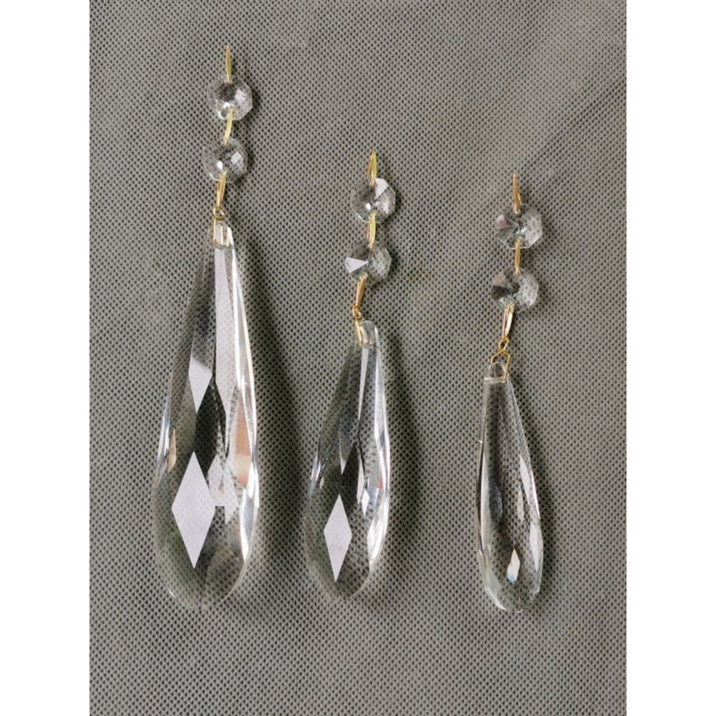 Acessórios de iluminação acessórios de cristal tipo malha longa pingente de cristal diy acessórios artesanais