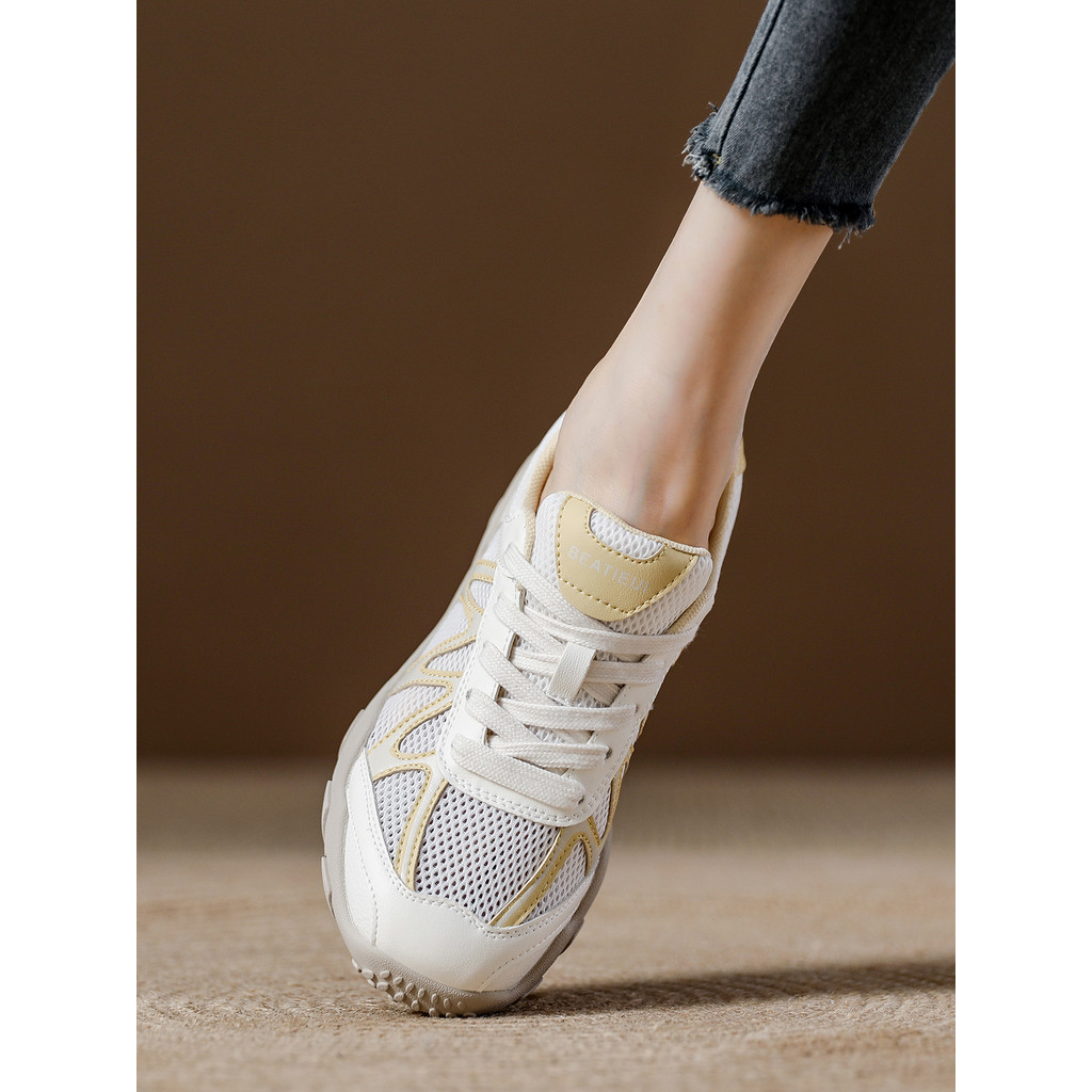 Verão malha sapatos casuais femininos respirável sapatos de malha fina 2025 novo estilo sapatos femininos leves sapatos