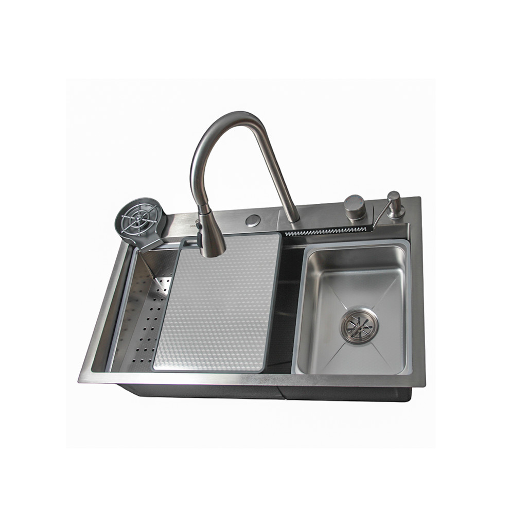 Cuba Gourmet Pia de Cozinha Premium Aço Inox 304 Área Com Torneira Lavador de Copos Completa