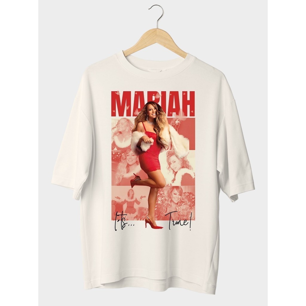 Camiseta Unissex Cantora Mariah Carey Camisa It's Time Blusa  100% Algodão Premium