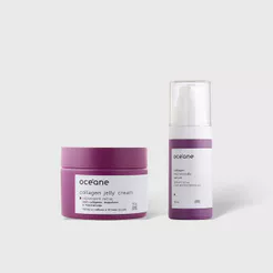 Kit Sérum Facial com Microespículas + Gel Hidratante Facial com Colágeno (2 Produtos)