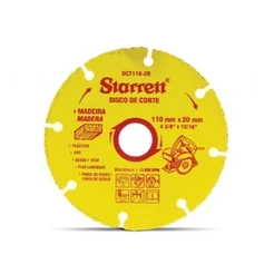 Disco de corte para madeira em tungstênio 110 x 20 mm - DCT110-20 Starret