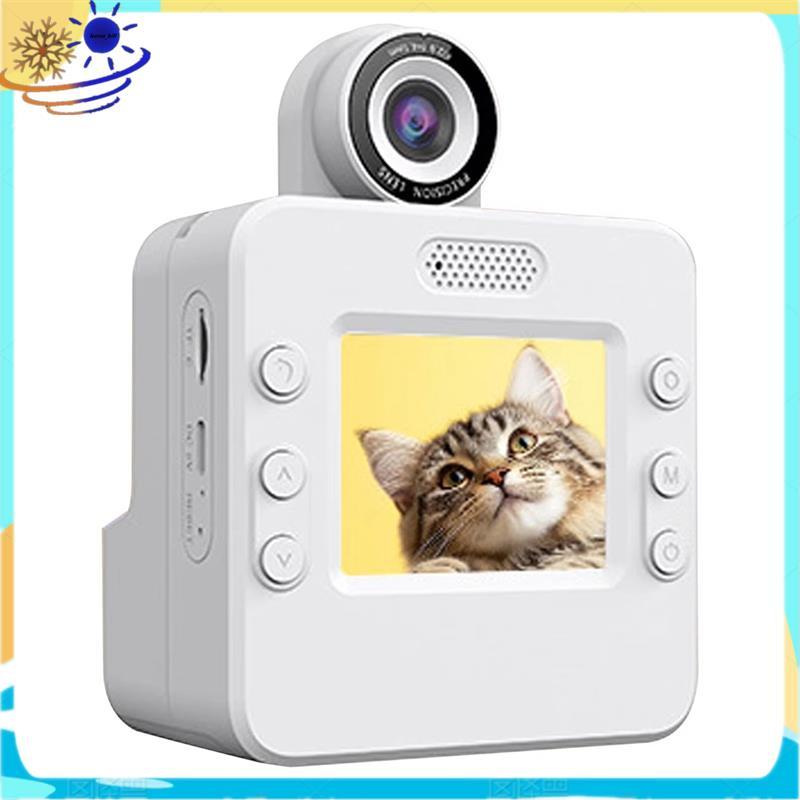 [Le's Shop] Nova Câmera De Impressão Instantânea Infantil 1080P Impressora Térmica Portátil Com Tela De 2.4 Polegadas