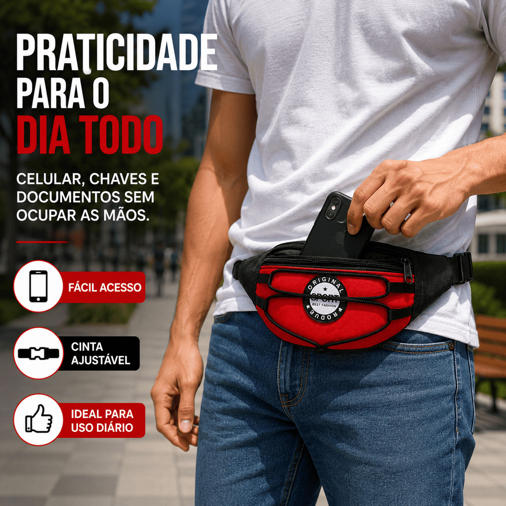 Pochete Feminina Masculina Unissex Direto De Fábrica Fabricado no Brasil