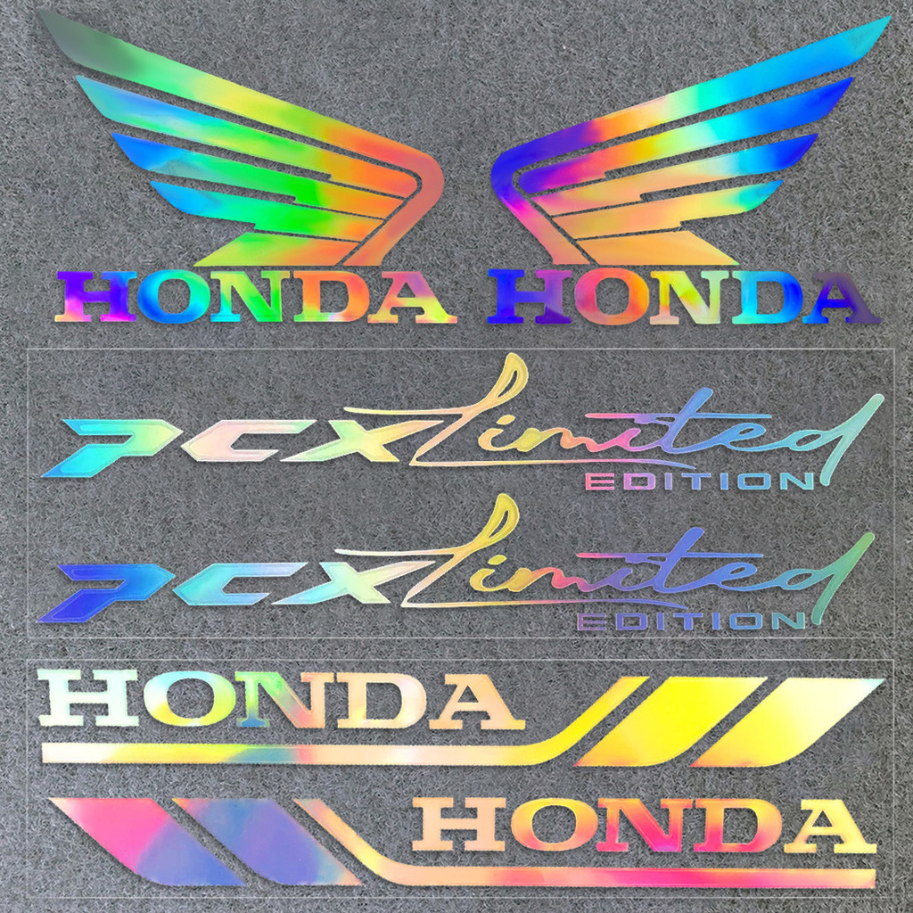 novo6PCS Para Honda PCX Reflexivo Motocicleta Adesivo Vinil Cabeça Corpo Decalque