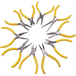 Alicate de ponta fina de 17 cm Mini alicate pequeno artesanal multifuncional doméstico plano curvado-nariz Diagonal aces
