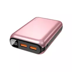 Carregador Portátil 20000Mah Carregamento Rápido Rose Geonav