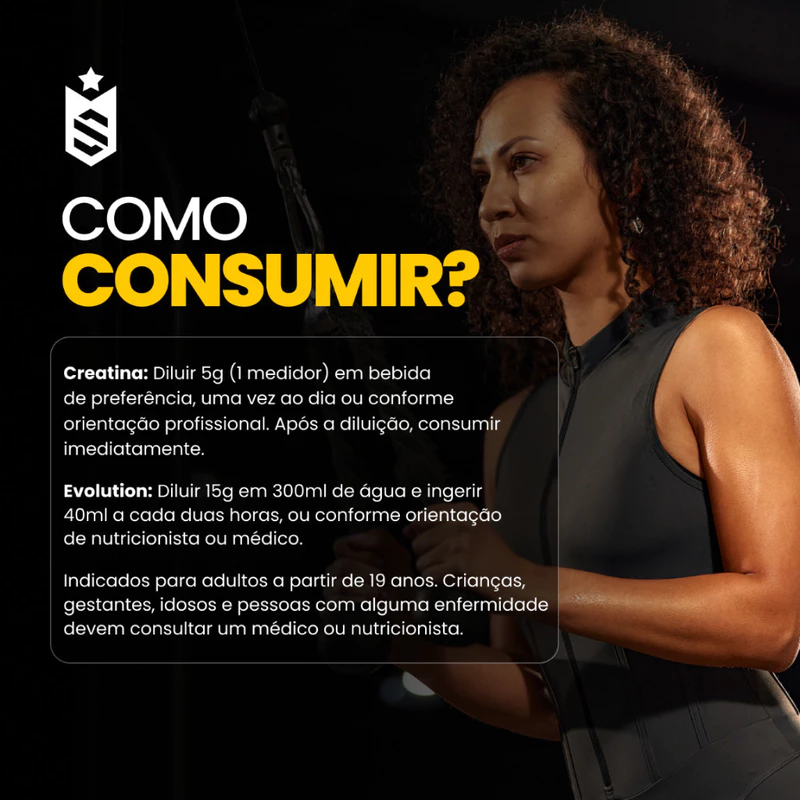 Kit Creatina Monohidratada e Pré Treino Evolution 300g — foto 5