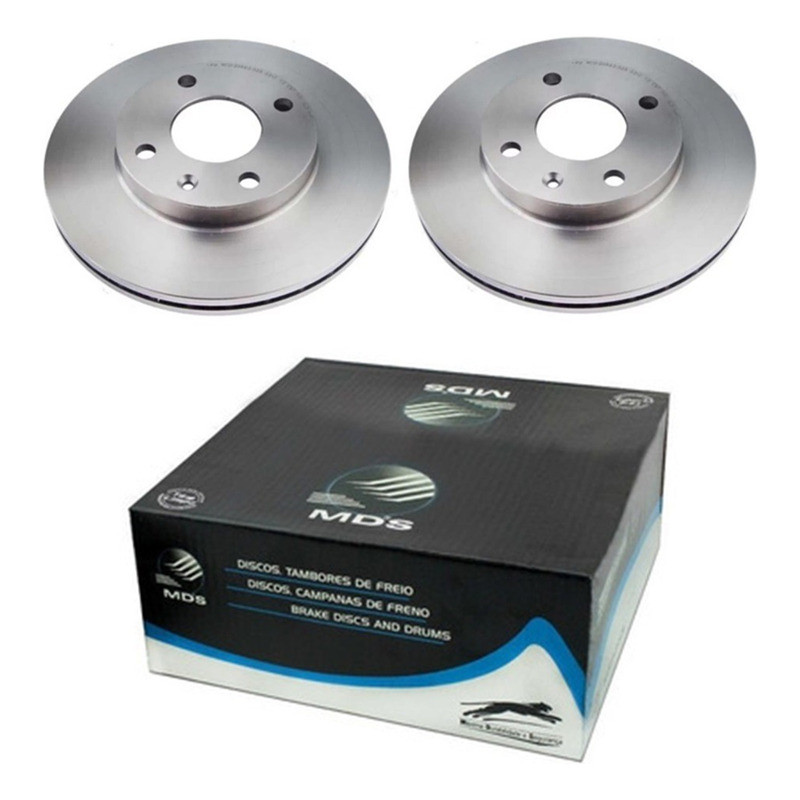 Par Disco Freio Dianteiro Corsa Montana 1.0 1.4 2002 Em Diante / Mds
