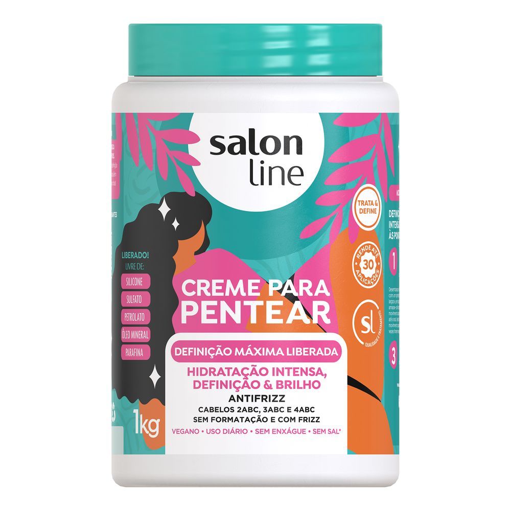 Creme Para Pentear Salon Line Definição Máxima Liberado 1kg