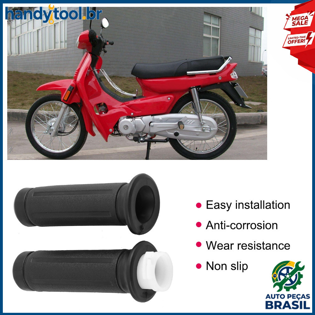 Punho de controle do acelerador HUIOP durável e antiderrapante para scooter ciclomotor 7/8 GY6 fácil instalação para