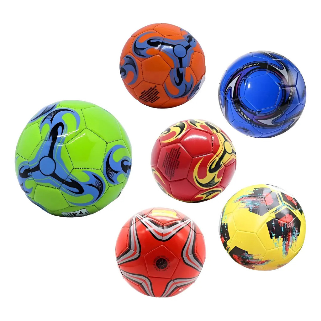 Kit 10 Bolas De Futebol Campo Quadra Praia N5 Tamanho Oficial  Infantil Costurada Couro Sintetico Atacado