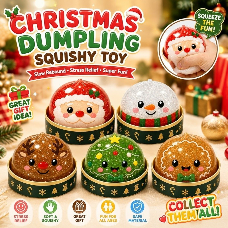 Natal Glitter Bolinho Sensorial Brinquedo Mole Alívio Do Estresse Recuperação Lenta Espremer Bola De