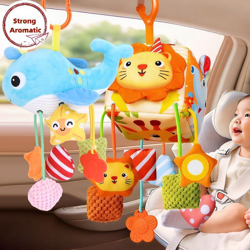 StrongArom Puxar Corda Cama De Bebê Pendurado Brinquedo Berço Chocalho Desenvolvimento Infantil Sensorial Calmante Apren