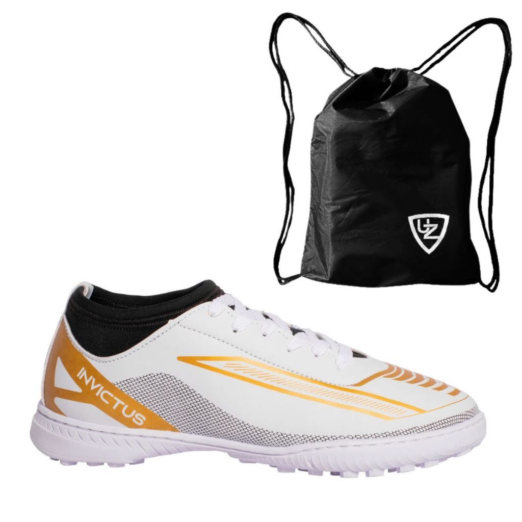 Chuteira Society Invictus Cano Médio Alta Performance Original Uzze + Mochila