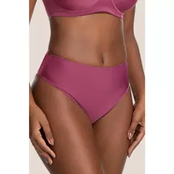 Calcinha Alta Plus Power Liso Merlot