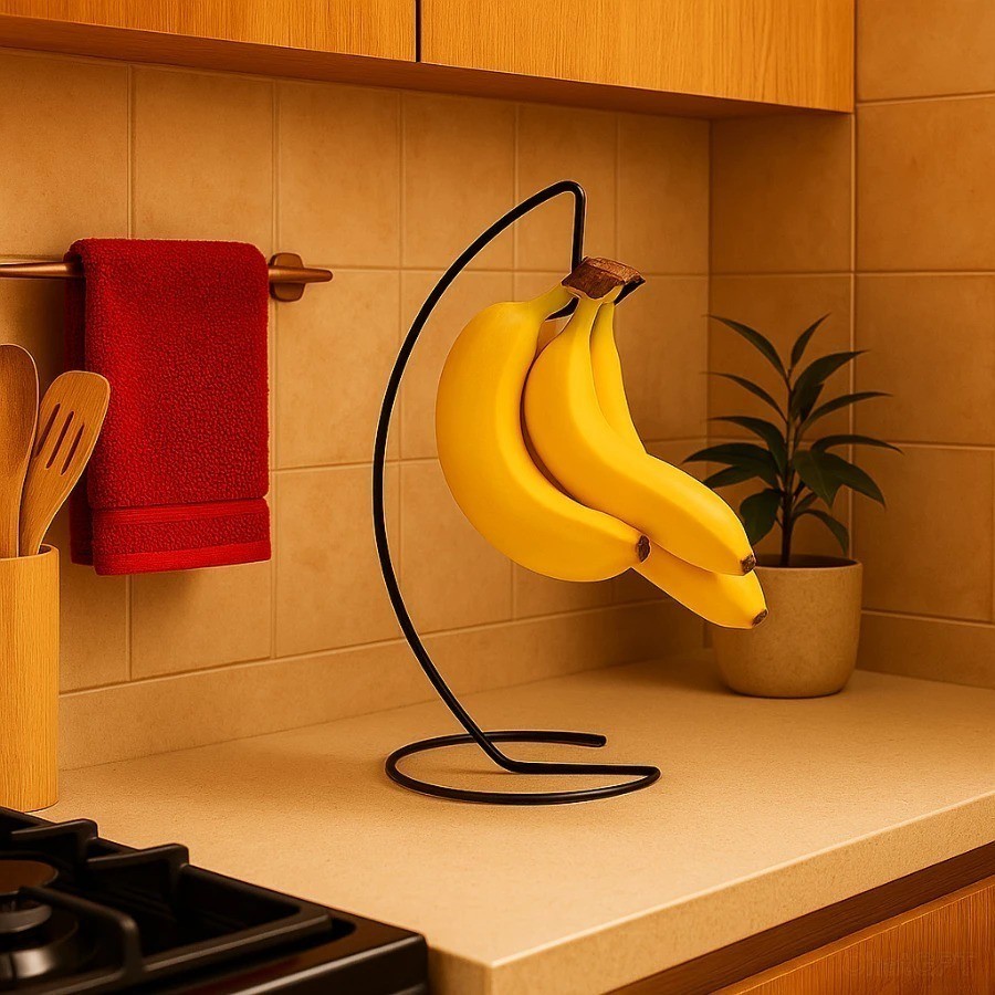 Suporte para Bananas Pendurar Cacho Expositor Cozinha Fruteira