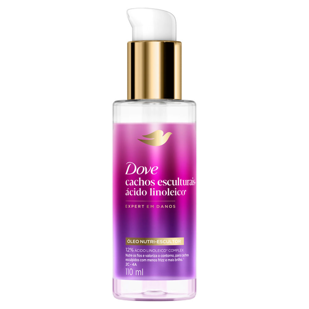 Óleo Capilar Dove Nutri-Escultor Cachos Esculturais + Ácido Linoleico 110ml