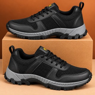 Sapatilha Masculina Confortável Esportiva com Cadarço Solado Tratorado Tênis para Trabalho