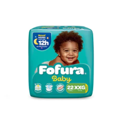 Fralda Descartável Fofura Baby Mega XXG com 22 Unidades