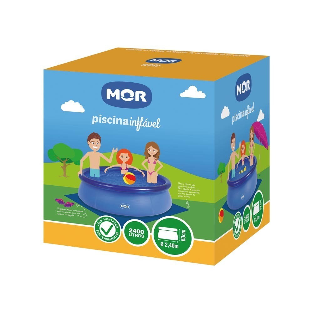 Piscina Inflável Redonda Splash Fun 2.400 Litros – 240 x 63 cm - Mor