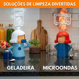 Conj Eliminador De Odores Desodorizador De Geladeira E Microondas Angry Mama Mamãe Brava
