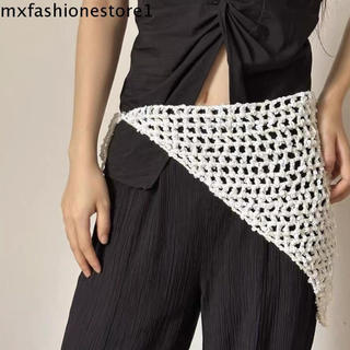 MXFASHIONE Lenço Triangular De Malha Com Borla , Exótico Multifuncional , Cortina De Peido Boêmio
