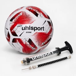 Kit com 1 Bola de Futebol Campo uhlsport Score Vermelho + 1 Bomba de Ar
