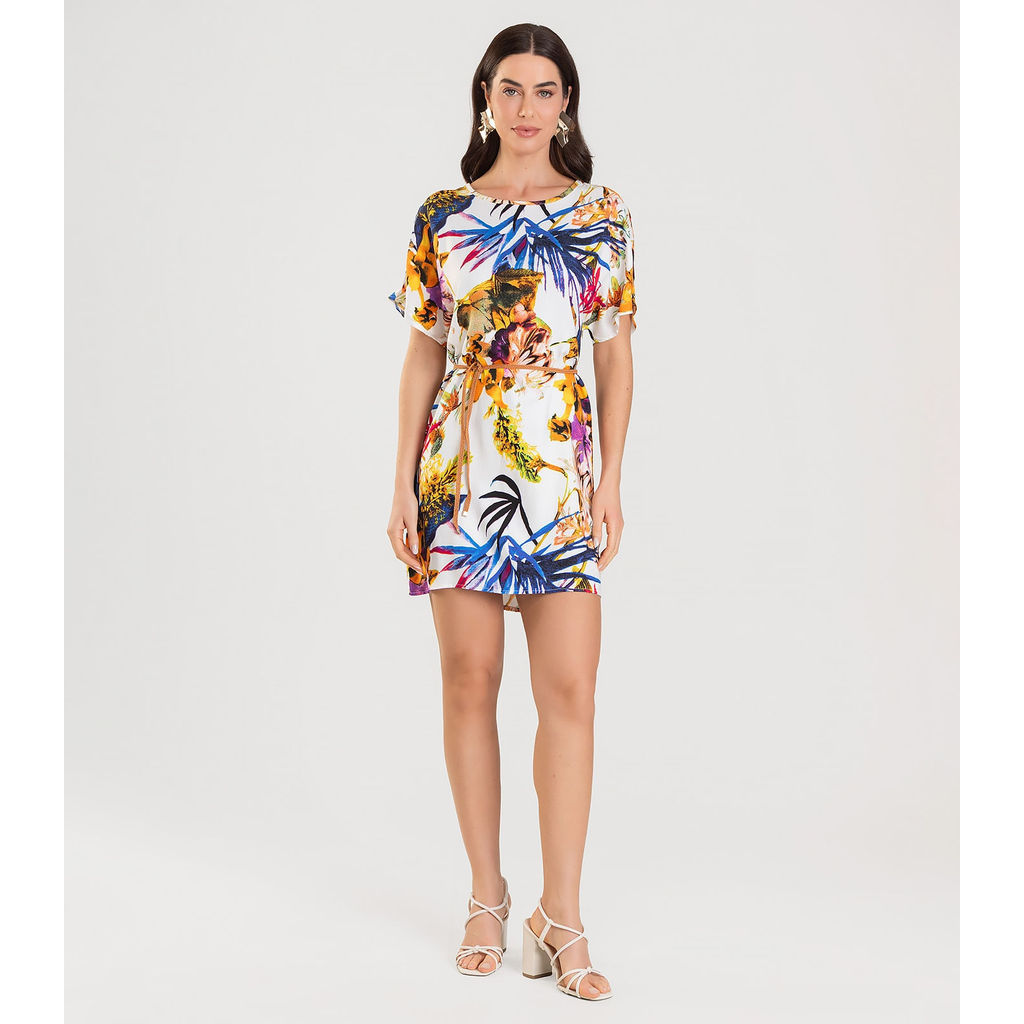 Vestido Adulto Feminino Infinita Cor Azul