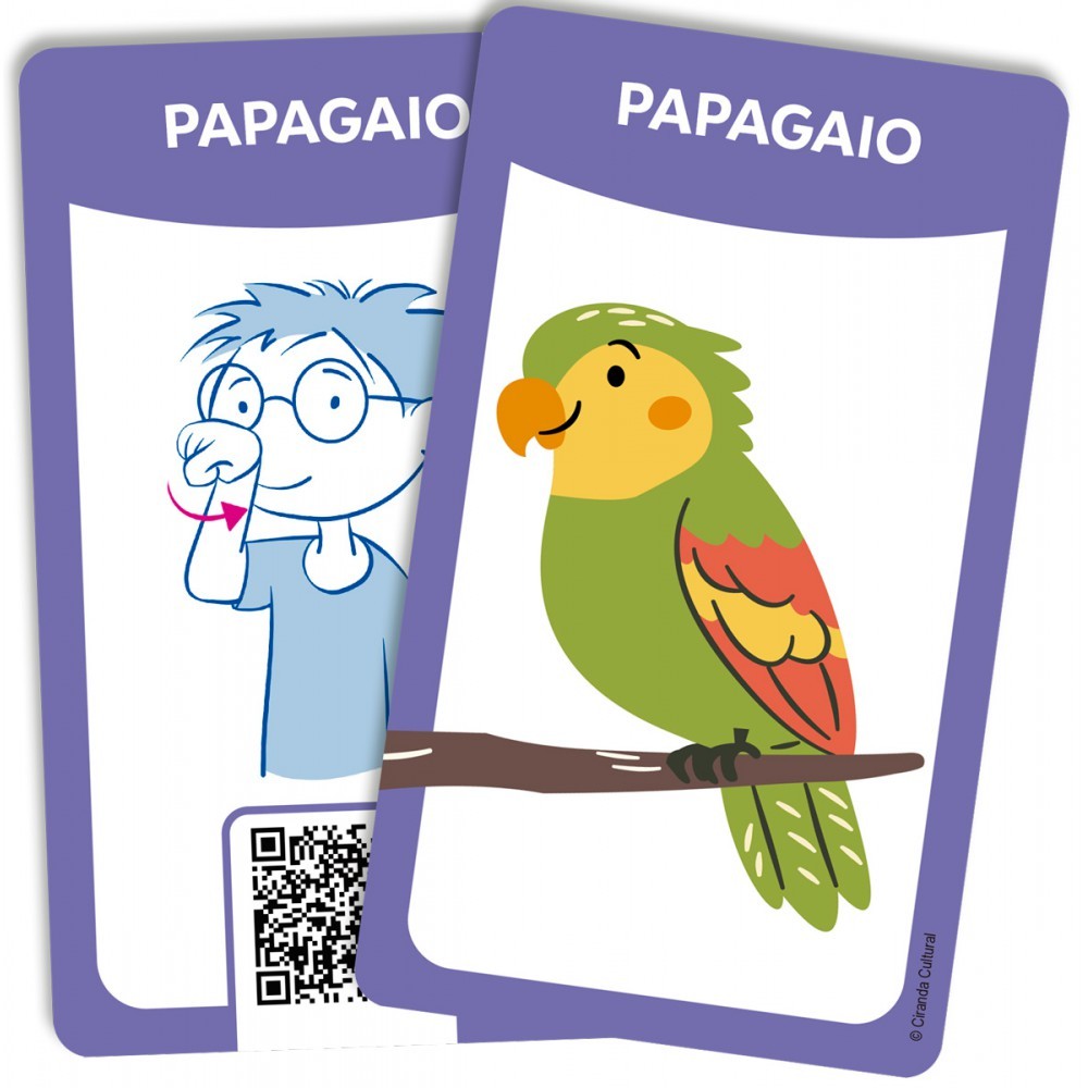 Livro Flash cards - Animais em Libras - Com QR code para aprender — imagem 2 de 2
