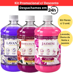Desinfetante Concentrado Faz 25 Litros Eliminador de Odor Rende Muito Fragrâncias Premium 500ml
