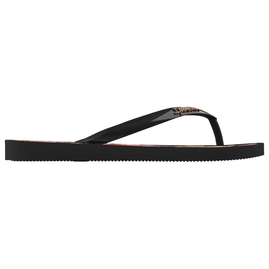 CHINELO DE DEDO IPANEMA FEMININO OASIS 26571 - PRETO / LARANJA — imagem 2 de 2