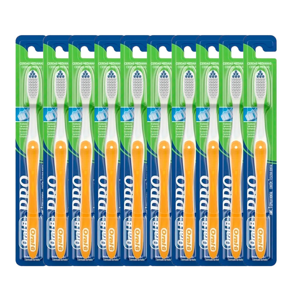 Kit Escova Dental Oral B Pro Oral 35 Com 10 Unidades