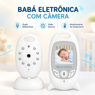 Babá Eletrônica com Tela 2.0 Polegadas Monitor de Bebê Câmera Noturna Áudio Bidirecional XIMINMG 