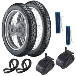 PAR PNEU VIPAL TR300 120/80-18 62s + 90/90-21 54s COM CAMARAS lander xtz 250 XRE Original + CINTA E SELANTE