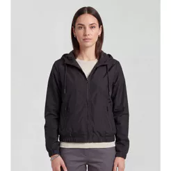 Jaqueta Feminina Com Capuz Sea Surf Preto