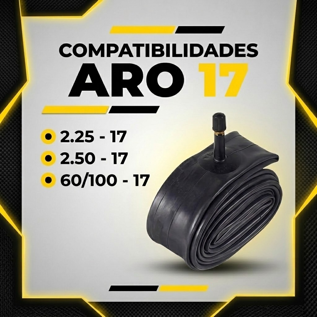Câmara de Ar Moto GulFair2.25/2.50-17 MH17 TR4 Standard Honda - Yamaha - Shineray & Traxx - Dafra & Outras · foto 2