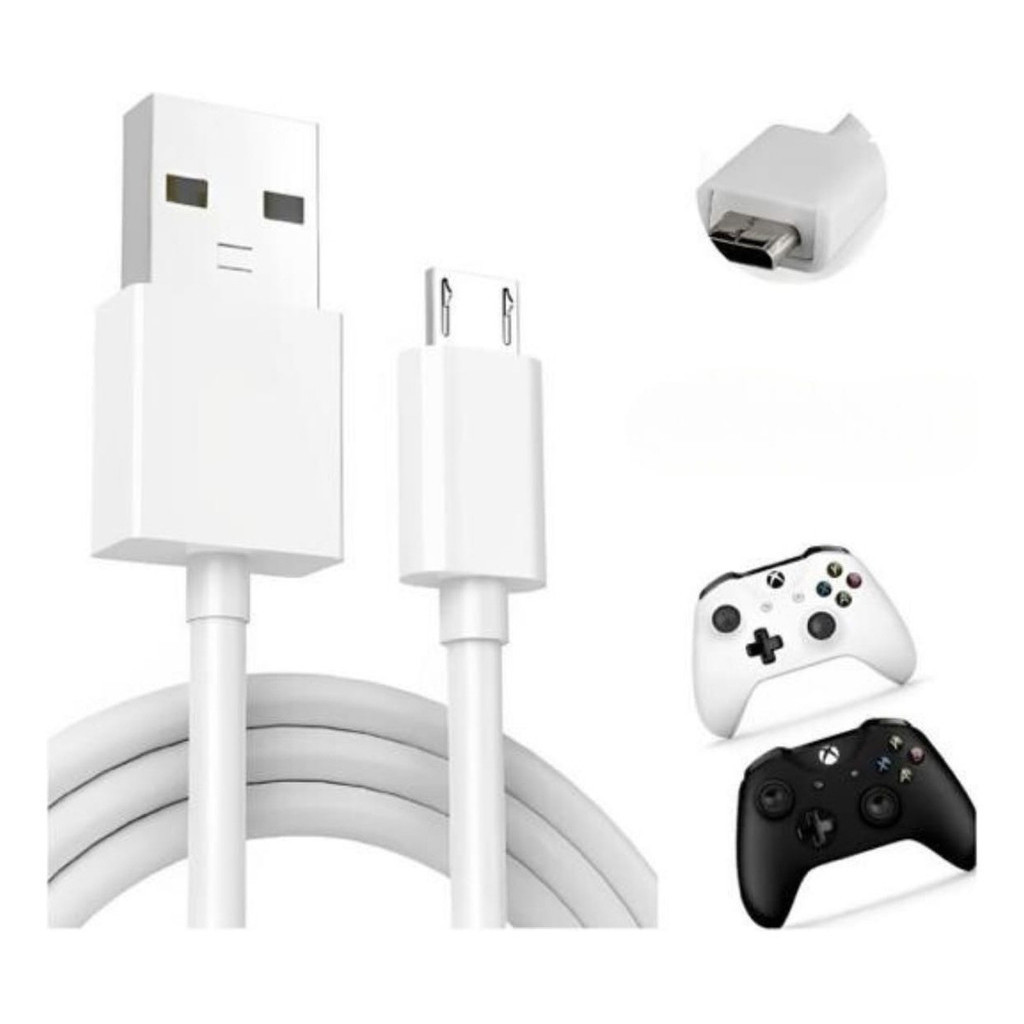 cabo usb Carregador para Controle de Xbox One 3 Metros V8 Micro Usb