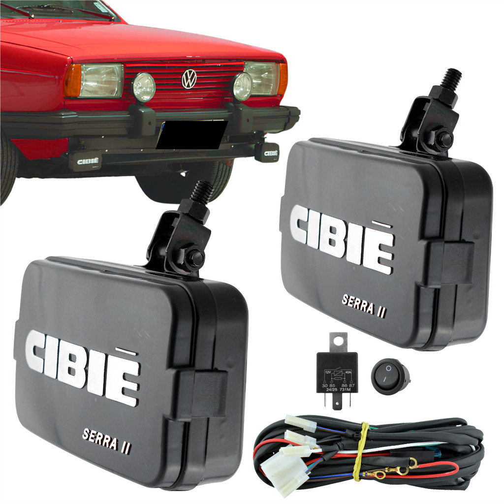 Par Milha Lente Estriado com Capa Preta e Chicote para Gol GTI GTS 87 a 84