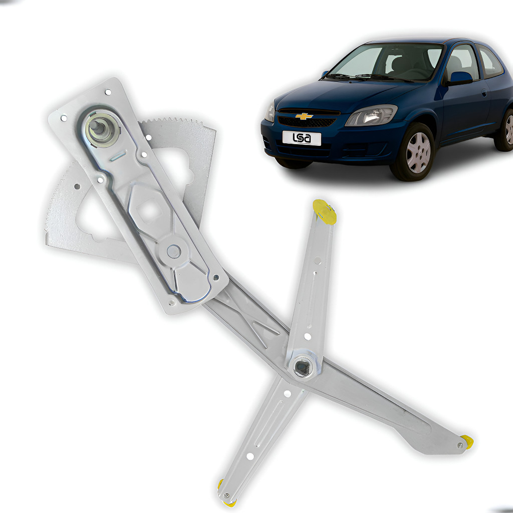Máquina de Vidro Manual Chevrolet Celta 2007-2012 2p Lado Dianteiro Esquerdo Encaixe Perfeito Estrutura Reforçada em Oferta na Shopee