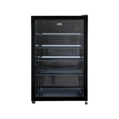 Frigobar Expositor Vertical HQ Vidro Duplo 130 Litros Preto HQ-130FBPVL