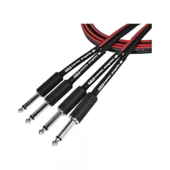 Cabo Duplo Para Teclado Musical Santo Angelo 2 P10 X 2 P10 Tk 3,05 metros